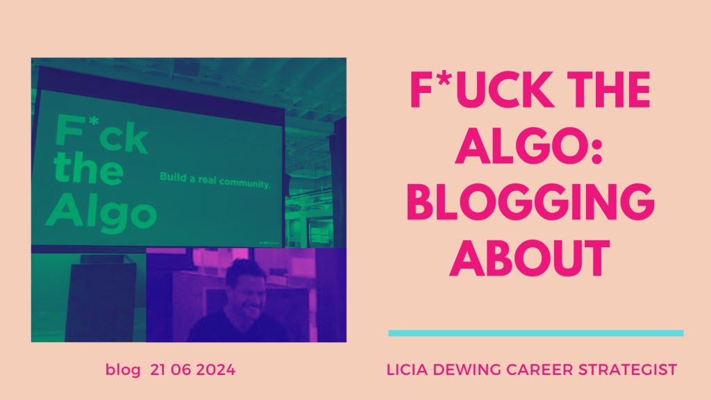F*ck the Algorithm Build a Community: Insights from Will Green’s Talk at Innovation City