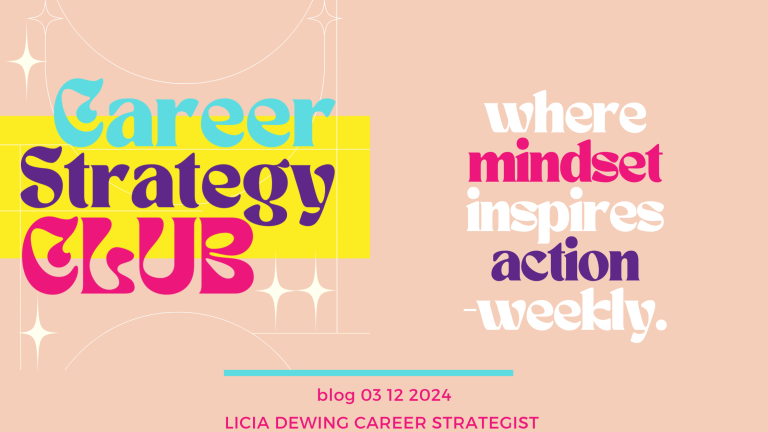 The Career Strategy Club: Where Mindset Meets Action Weekly.